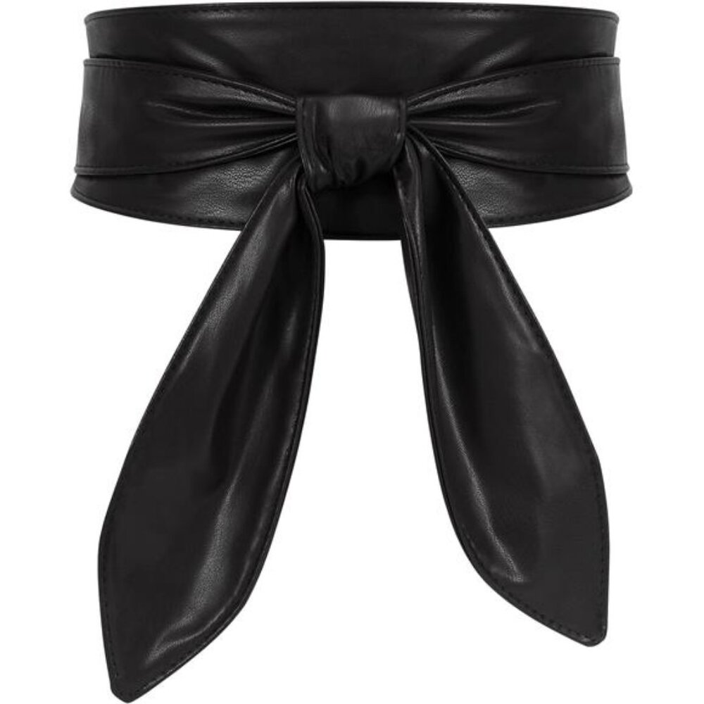 Women Obi Belt Fashion Wrap Around Wide Waistband Knotted Belt for Dress